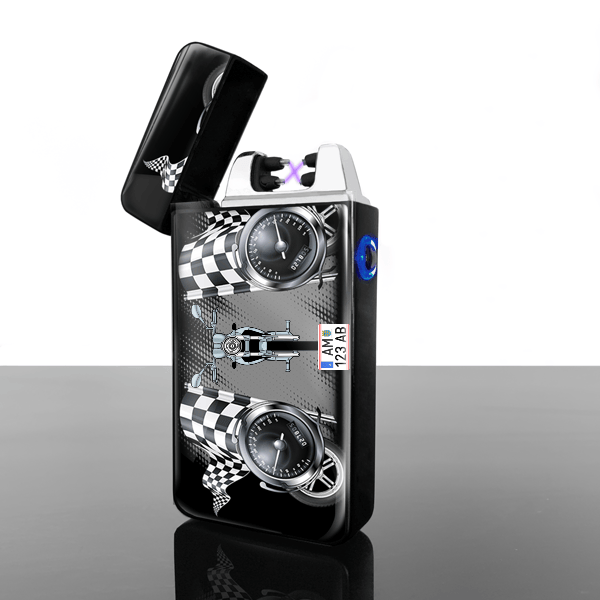 YBR125 Lichtbogen Feuerzeug personalisiert mit Motorrad u. Kennzeichen!