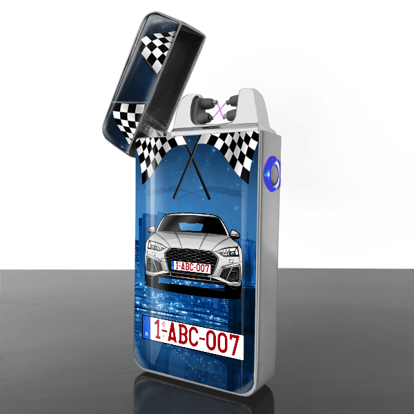 S5 Coupe briquets electriques personnalisé avec voiture et plaque d'immatriculation !