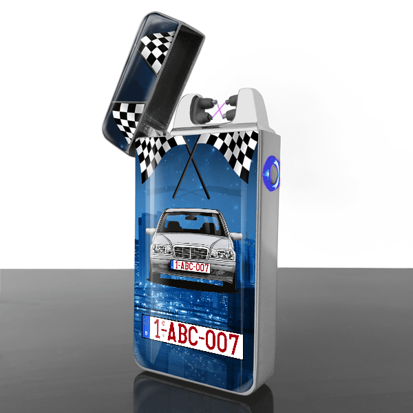 C-Klasse Estate briquets electriques personnalisé avec voiture et plaque d'immatriculation !