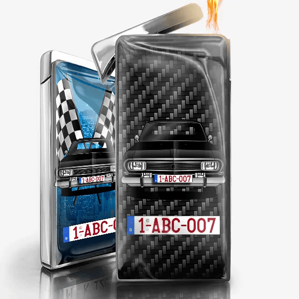 Rekord Limousine gaz briquet personnalisé avec voiture et plaque d'immatriculation !