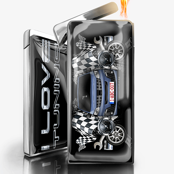 Zafira-e Life gepersonaliseerde gasaansteker met auto en kenteken!