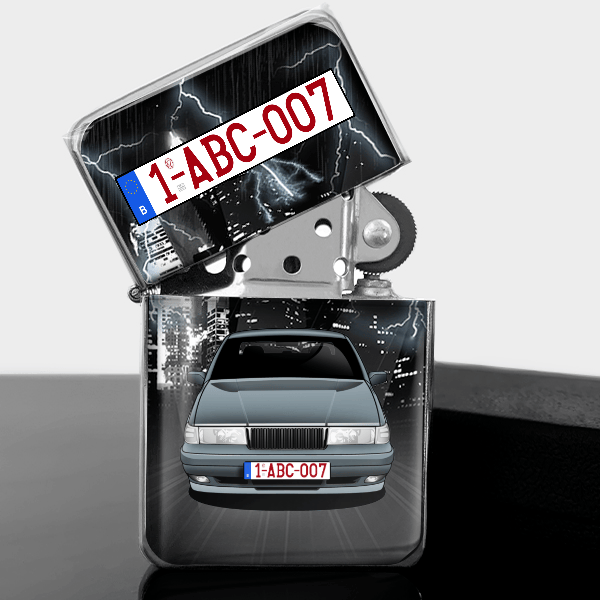 940 Touring briquet essence personnalisé avec voiture et plaque d'immatriculation !