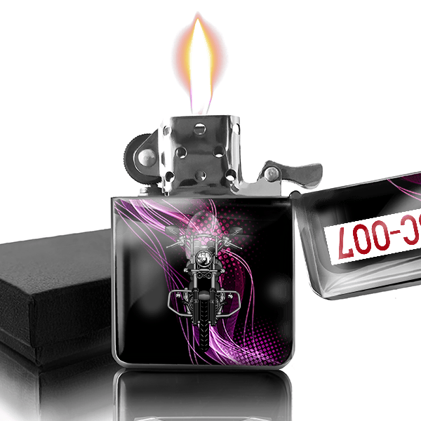 VL125 Daystar gepersonaliseerde benzine aansteker met nummerplaten!