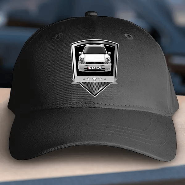 Kangoo Basecap personalisiert mit deinem Auto u. Kennzeichen!