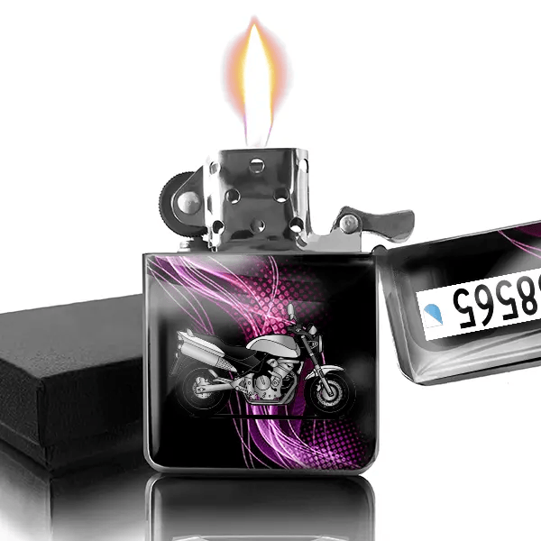 Hornet CB 600 S Benzin Feuerzeug personalisiert mit Motorrad u. Kennzeichen!