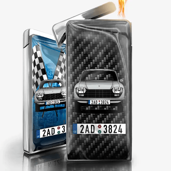 204 Plynnový zapalovač personalizovaný s autem a SPZ!