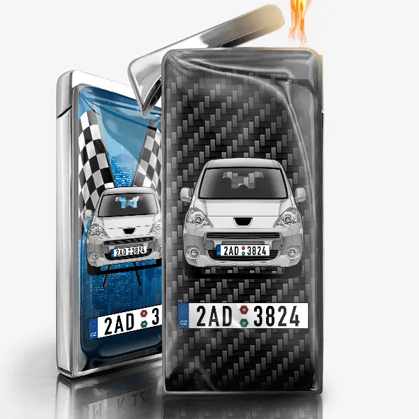 Partner Tepee Plynnový zapalovač personalizovaný s autem a SPZ!