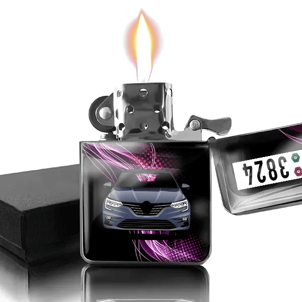 Megane Zapalovač benzínový s autem a SPZ!