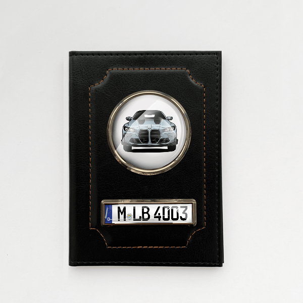 M4 CSL Fahrzeugschein Hülle personalisiert mit Auto u. Kennzeichen!