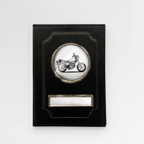 GN 125 Fahrzeugschein Hülle personalisiert mit Motorrad u. Kennzeichen!