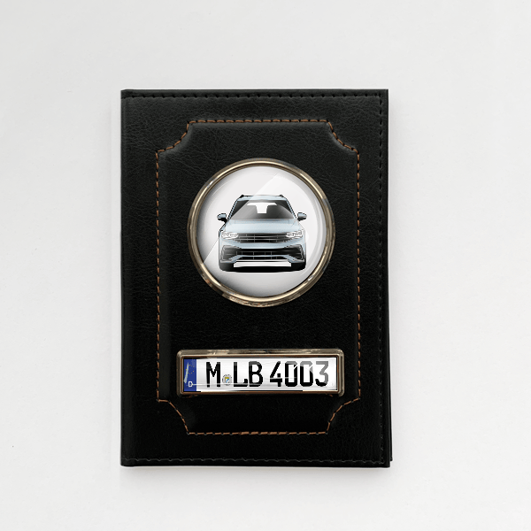 Tiguan R Fahrzeugschein Hülle personalisiert mit Auto u. Kennzeichen!