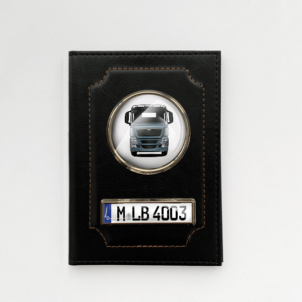 TGS 18.480 Fahrzeugschein Hülle personalisiert mit LKW u. Kennzeichen!