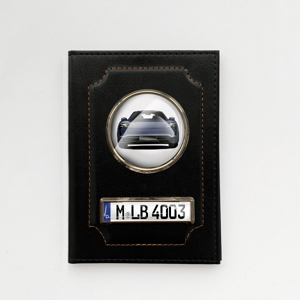 Taycan Fahrzeugschein Hülle personalisiert mit Auto u. Kennzeichen!