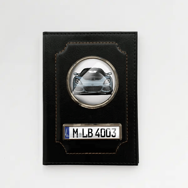 Exige Sport 410 Fahrzeugschein Hülle personalisiert mit Auto u. Kennzeichen!