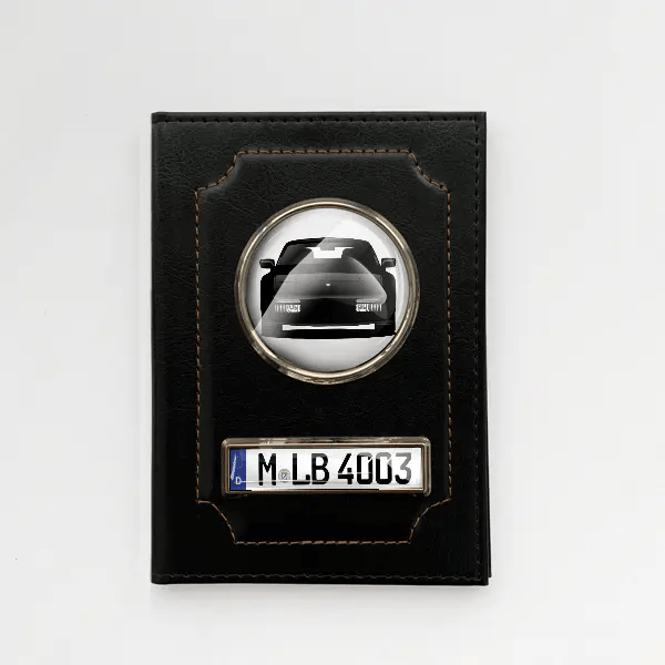 944 Cabriolet Fahrzeugschein Hülle personalisiert mit Auto u. Kennzeichen!