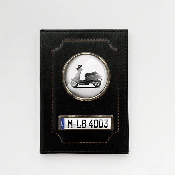 BC 1 Fahrzeugschein Hülle personalisiert mit Motorrad u. Kennzeichen!