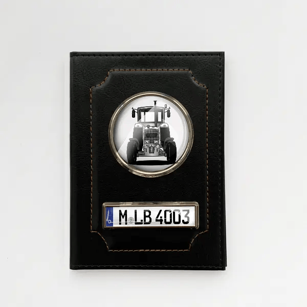 Farmer 3S Fahrzeugschein Hülle personalisiert mit tractor u. Kennzeichen!