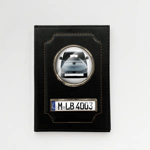 ID Buzz Fahrzeugschein Hülle personalisiert mit Auto u. Kennzeichen!