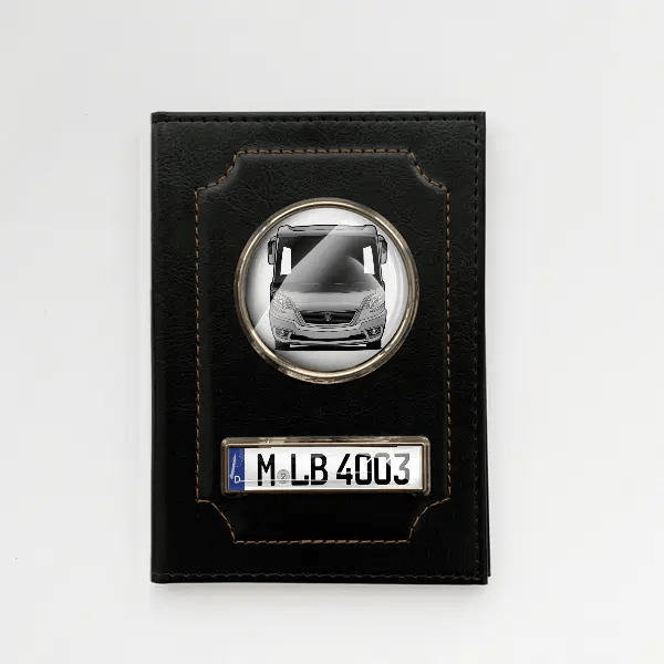 VAN 550 MD Fahrzeugschein Hülle personalisiert mit Wohnwagen u. Kennzeichen!