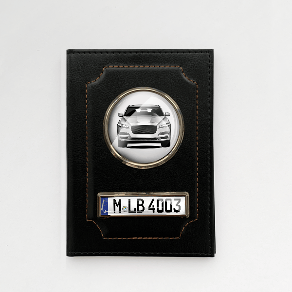 F-Pace Fahrzeugschein Hülle personalisiert mit Auto u. Kennzeichen!