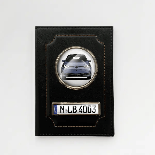 ID.3 Fahrzeugschein Hülle personalisiert mit Auto u. Kennzeichen!