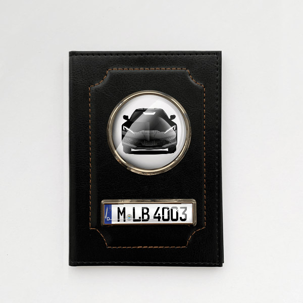 Corvette C8 Cabriolet Fahrzeugschein Hülle personalisiert mit Auto u. Kennzeichen!