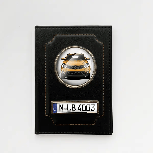 Korando Fahrzeugschein Hülle personalisiert mit Auto u. Kennzeichen!