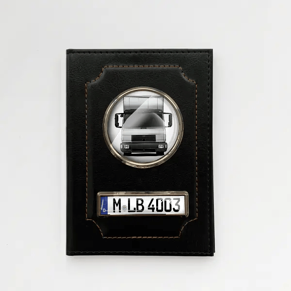 L2000 Fahrzeugschein Hülle personalisiert mit LKW u. Kennzeichen!