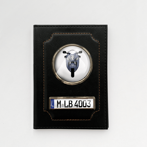 GSX 1300 R Fahrzeugschein Hülle personalisiert mit Motorrad u. Kennzeichen!