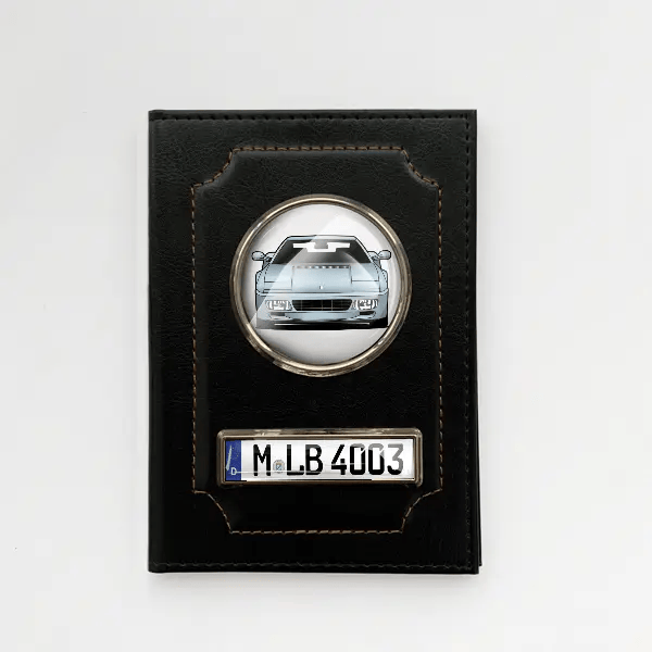512 TR Fahrzeugschein Hülle personalisiert mit Auto u. Kennzeichen!