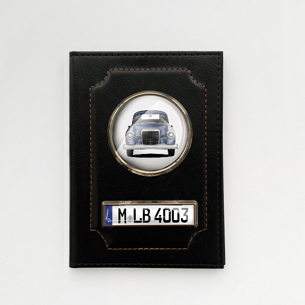 190 D Fahrzeugschein Hülle personalisiert mit Auto u. Kennzeichen!