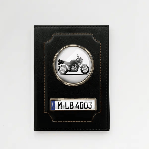 ER-5 Fahrzeugschein Hülle personalisiert mit Motorrad u. Kennzeichen!