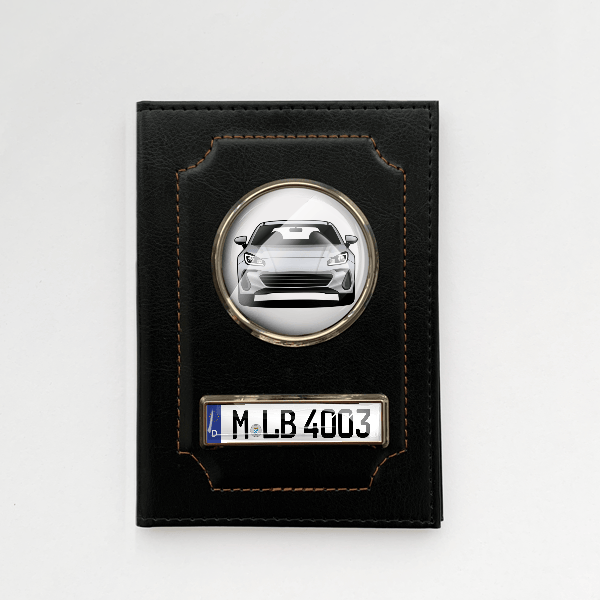 BRZ Fahrzeugschein Hülle personalisiert mit Auto u. Kennzeichen!