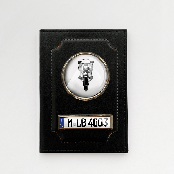 R 100 RS Fahrzeugschein Hülle personalisiert mit Motorrad u. Kennzeichen!