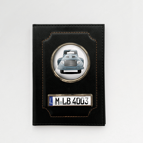 F-1 Fahrzeugschein Hülle personalisiert mit Auto u. Kennzeichen!