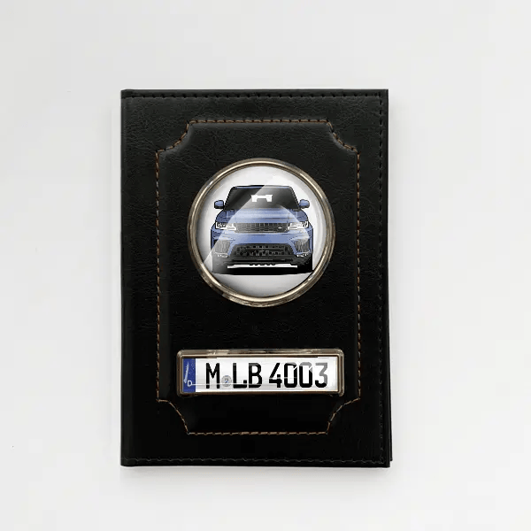 Sport SVR Fahrzeugschein Hülle personalisiert mit Auto u. Kennzeichen!