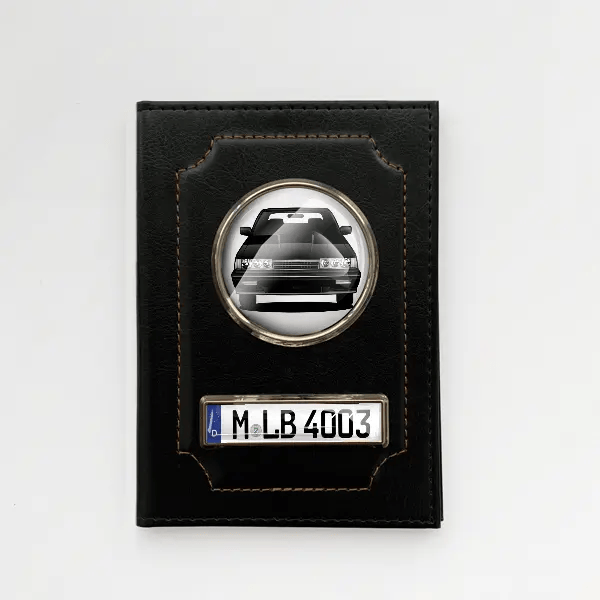 Skyline Fahrzeugschein Hülle personalisiert mit Auto u. Kennzeichen!