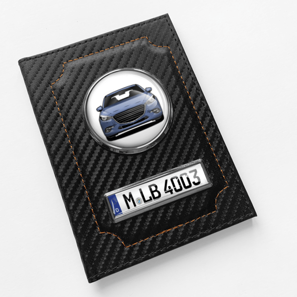 3 Hatchback Fahrzeugschein Hülle personalisiert mit Auto u.Kennzeichen!