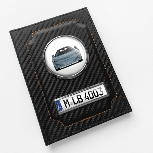 600LT Fahrzeugschein Hülle personalisiert mit Auto u.Kennzeichen!