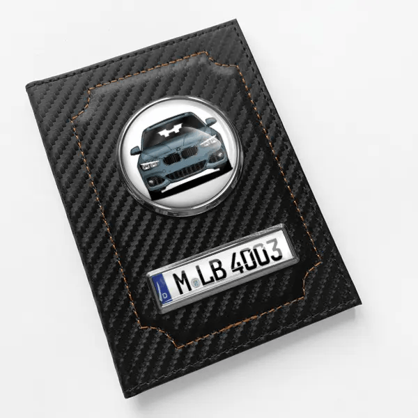 118d xDrive Fahrzeugschein Hülle personalisiert mit Auto u.Kennzeichen!