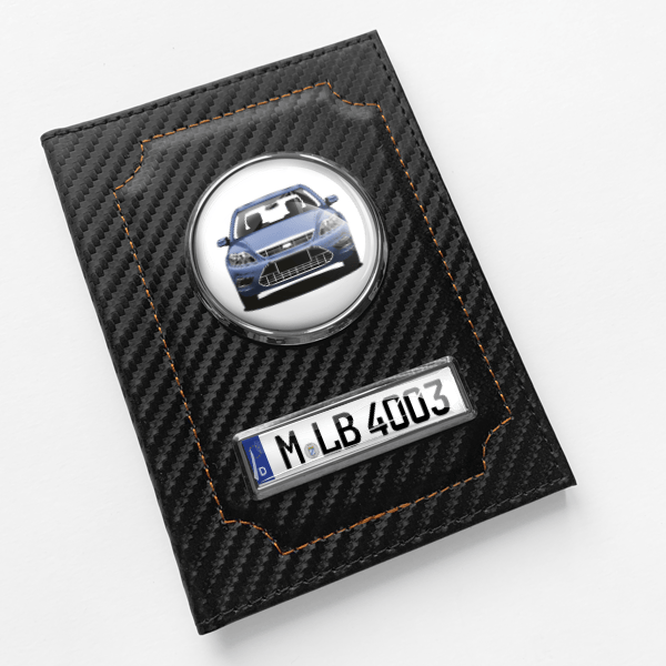 Focus Turnier Fahrzeugschein Hülle personalisiert mit Auto u.Kennzeichen!