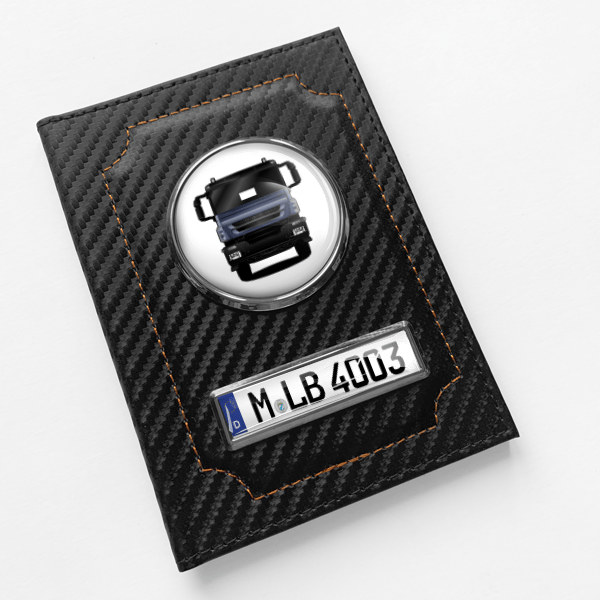 Trakker Fahrzeugschein Hülle personalisiert mit LKW u.Kennzeichen!