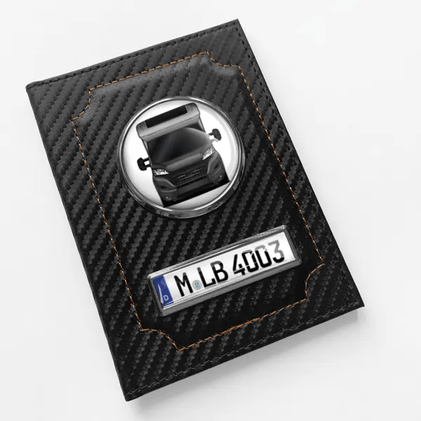 Kreos L 5009 Fahrzeugschein Hülle personalisiert mit Wohnwagen u.Kennzeichen!