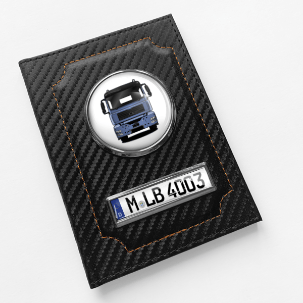 TGA 33.430 Fahrzeugschein Hülle personalisiert mit LKW u.Kennzeichen!