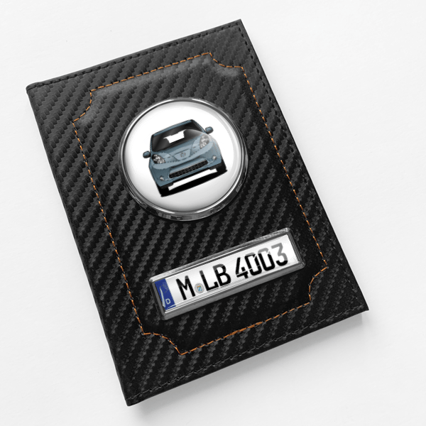 Leaf Fahrzeugschein Hülle personalisiert mit Auto u.Kennzeichen!