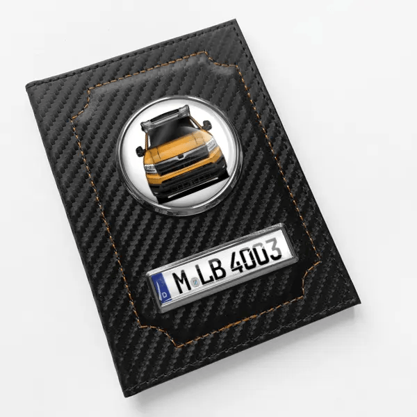 VAN TI 640 MEG Fahrzeugschein Hülle personalisiert mit Wohnwagen u.Kennzeichen!