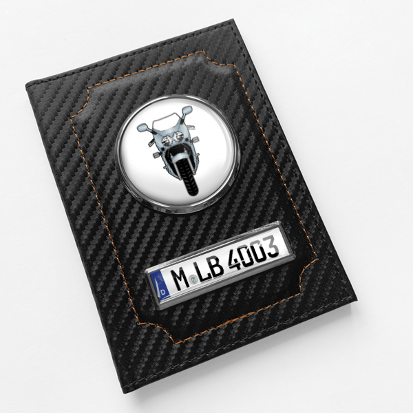 GSX-R 1100 Fahrzeugschein Hülle personalisiert mit Motorrad u.Kennzeichen!