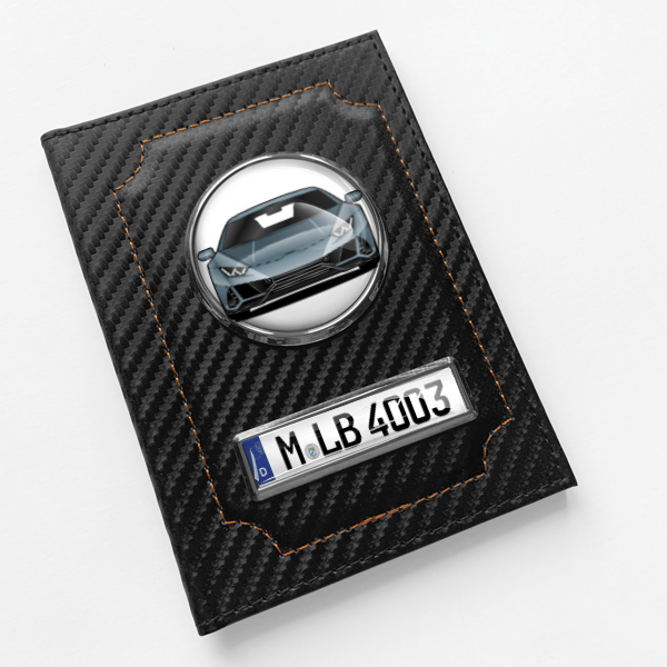 Huracan EVO Coupe Fahrzeugschein Hülle personalisiert mit Auto u.Kennzeichen!