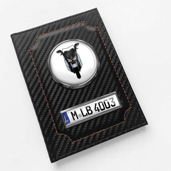 C Evolution Fahrzeugschein Hülle personalisiert mit Motorrad u.Kennzeichen!