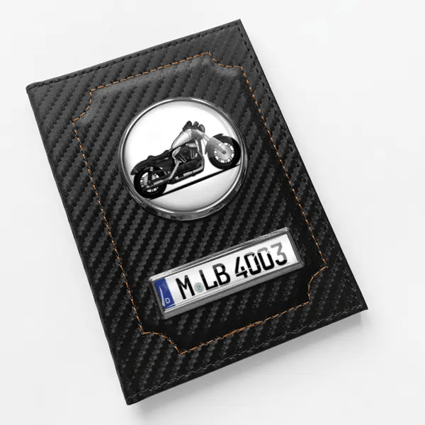 Forty-Eight Fahrzeugschein Hülle personalisiert mit Motorrad u.Kennzeichen!